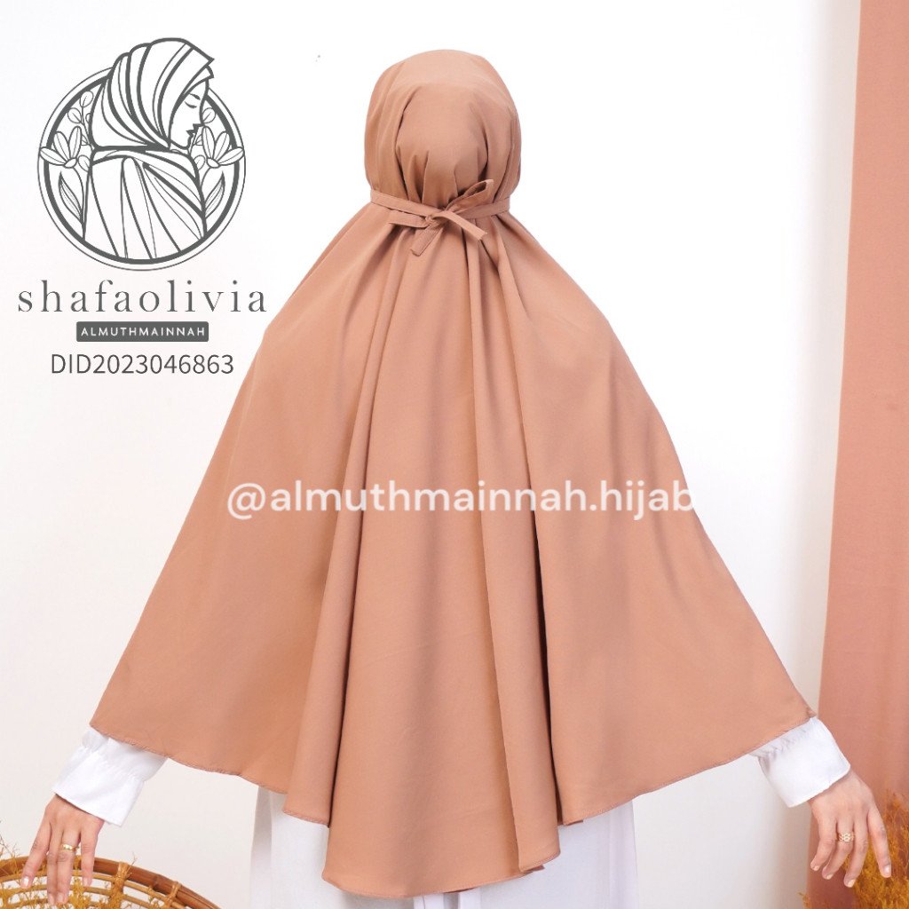 HIJAB JILBAB WOLFIS ADEM XL MARYAM TALI JUMBO SYARI INSTAN - Image 4