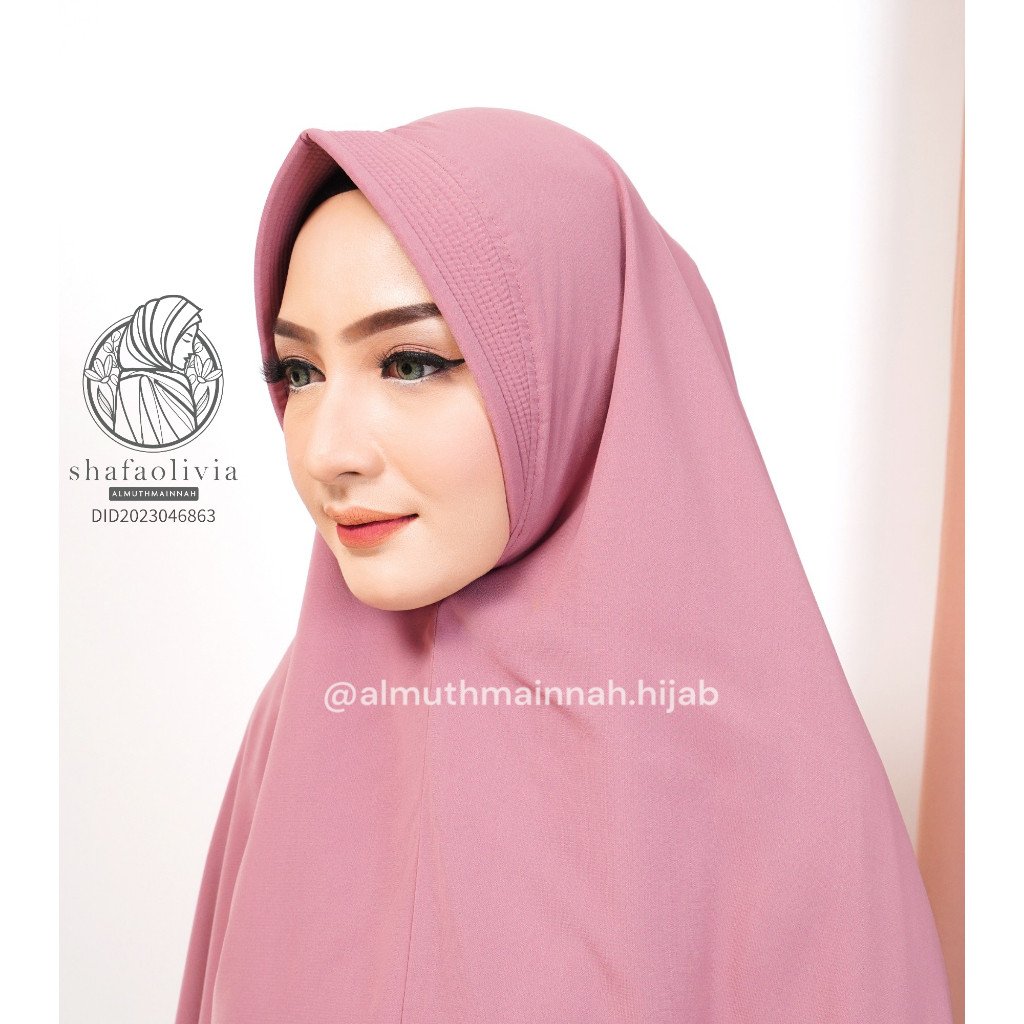PREMIUM KHIMAR KERUDUNG HIJAB JILBAB WOLPIS ADEM XXL PAD SYARI JUMBO BS BUAT SHOLAT PONDOK PESANTREN - Gambar 4