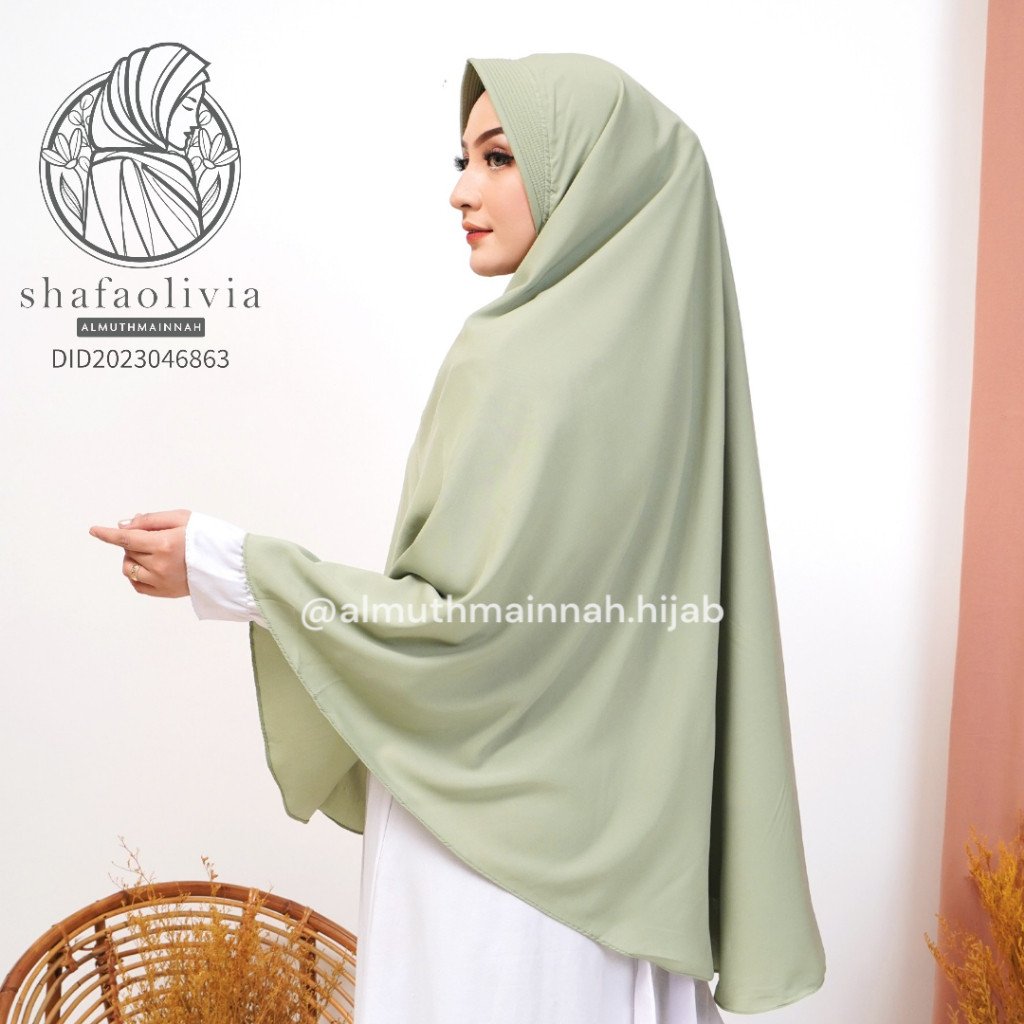 XL PAD SYARI PREMIUM KHIMAR KERUDUNG HIJAB JILBAB WOLFIS WOLPIS ADEM