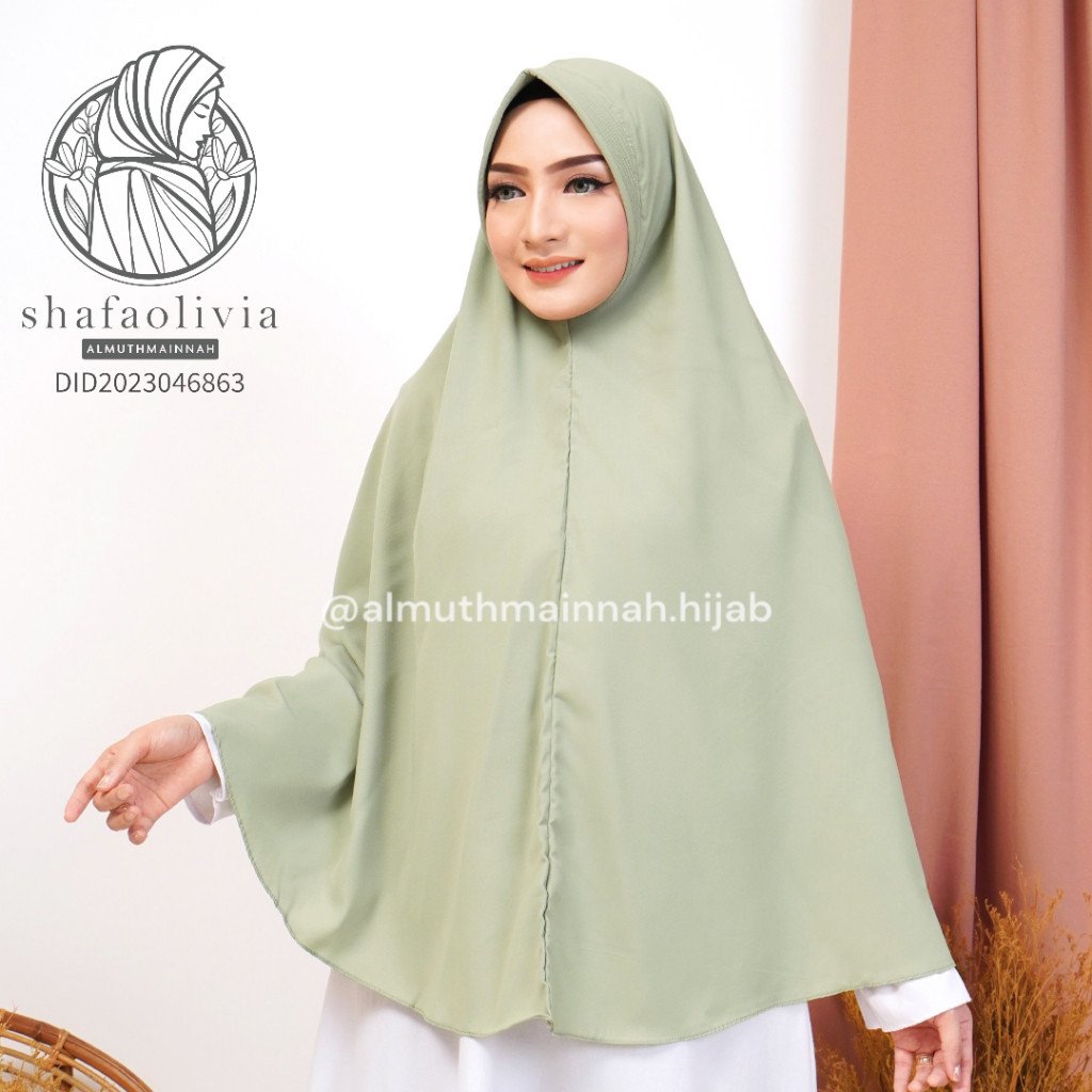 XL PAD SYARI PREMIUM KHIMAR KERUDUNG HIJAB JILBAB WOLFIS WOLPIS ADEM - Gambar 3