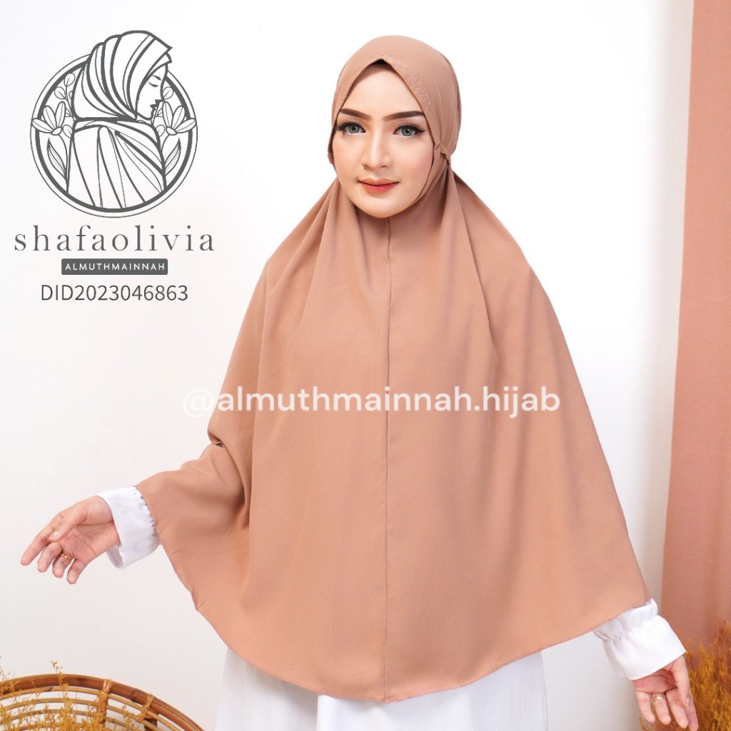 HIJAB JILBAB WOLFIS ADEM XL MARYAM TALI JUMBO SYARI INSTAN - Image 3