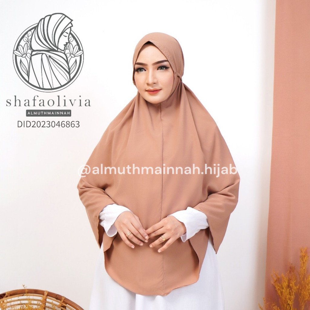HIJAB JILBAB WOLFIS ADEM XL MARYAM TALI JUMBO SYARI INSTAN - Image 2